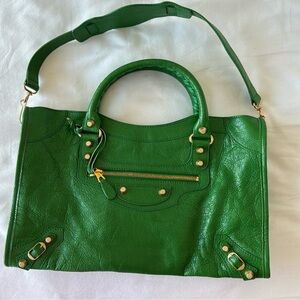 Green Balenciaga Bag